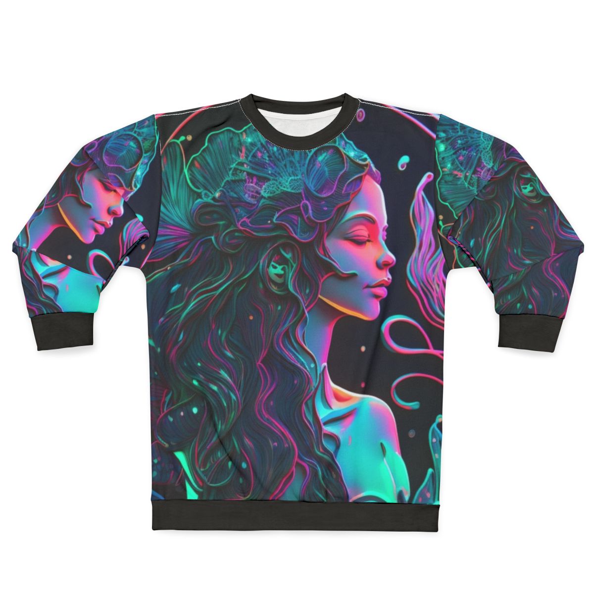 Mythical sea creature sweatshirt with fantasy design