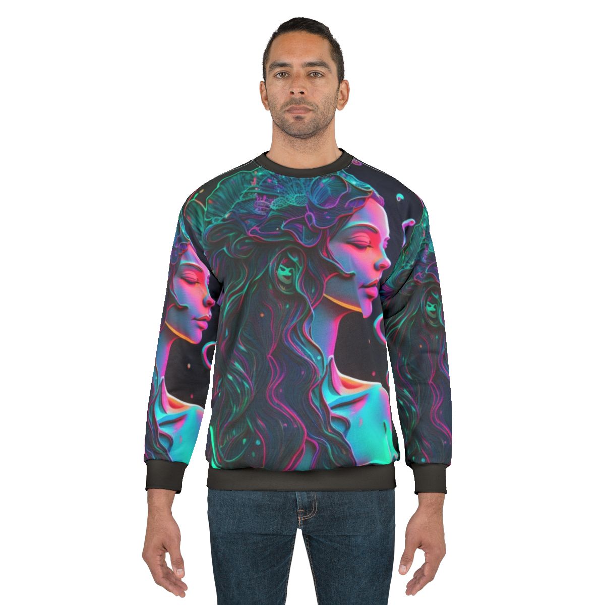 Mythical sea creature sweatshirt with fantasy design