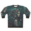 Sweatshirt featuring a design of mythical sea creatures