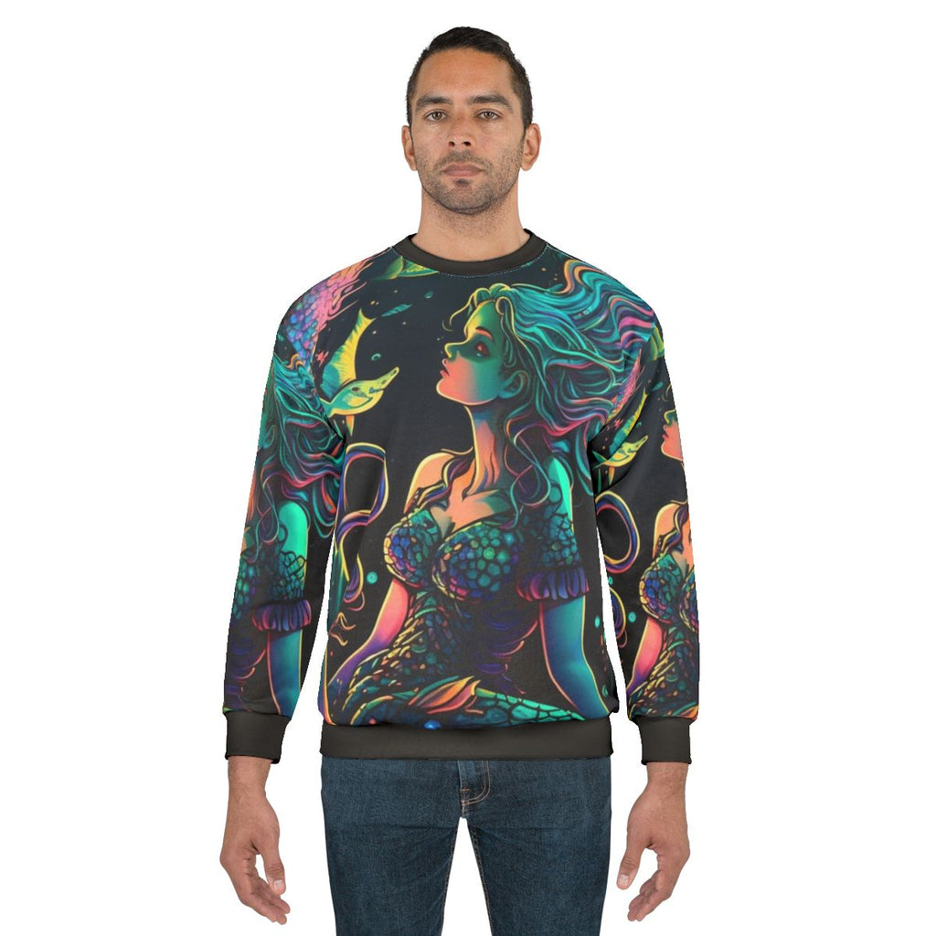 Mythical sea creatures sweatshirt featuring fantasy beasts