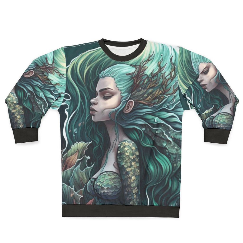 Sweatshirt featuring enchanting mythical sea creatures