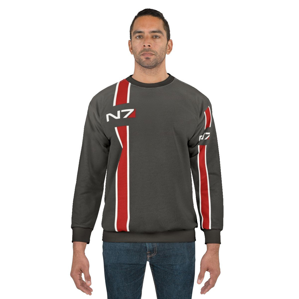 Mass Effect N7 Iconic Sweatshirt featuring Commander Shepard