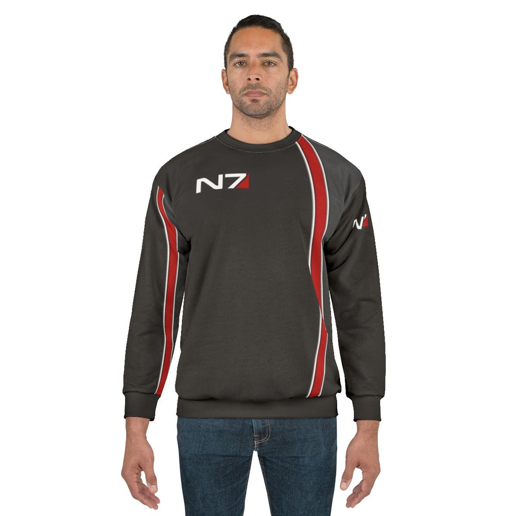 N7 Mass Effect Emblem Sweatshirt featuring Commander Shepard logo