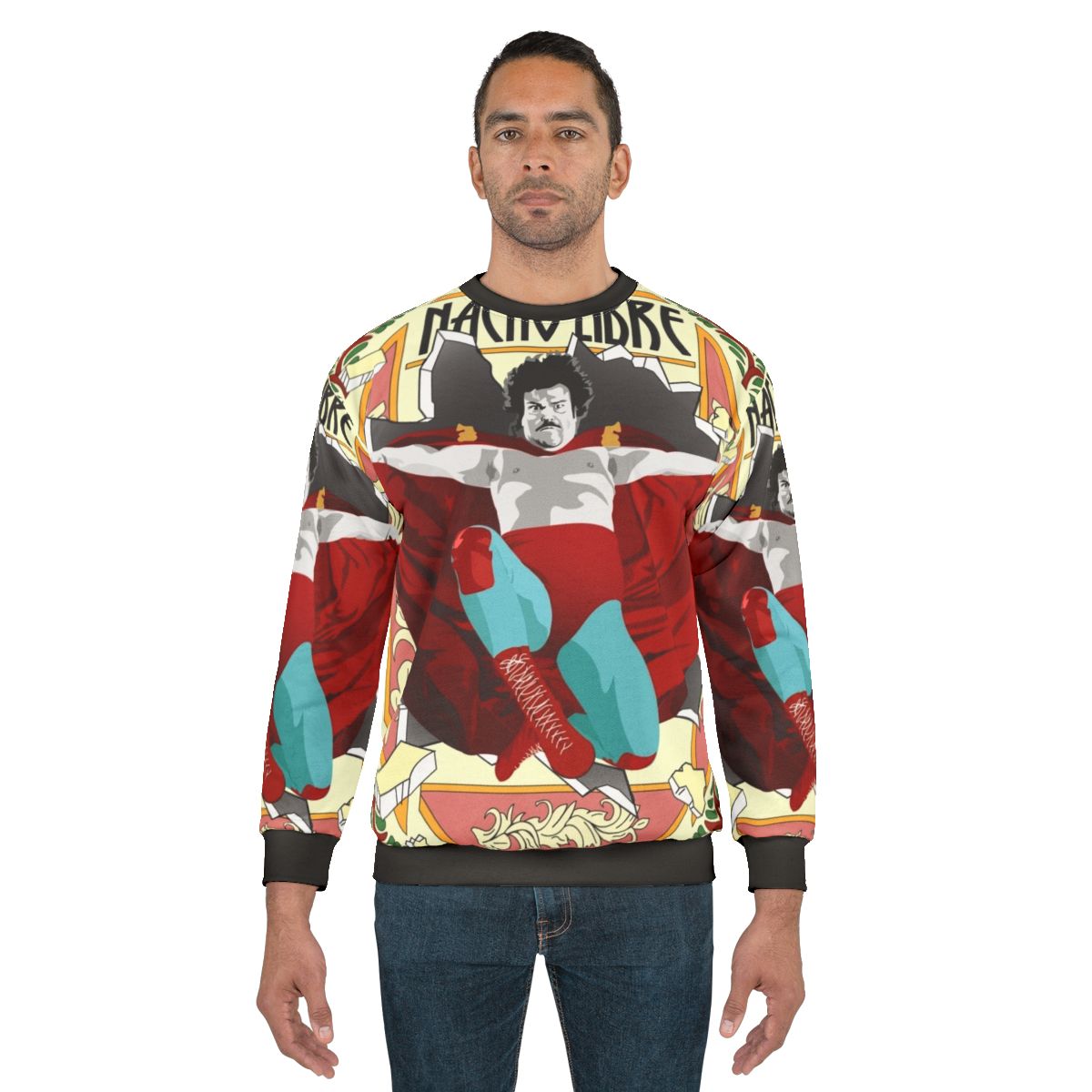 Nacho Libre Movie Sweatshirt Featuring Jack Black