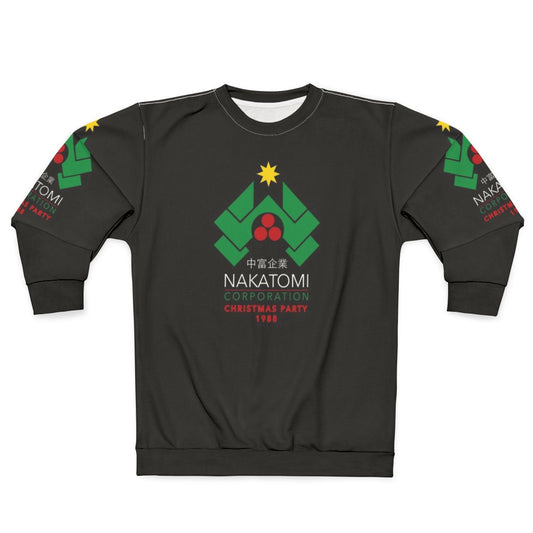 Retro Nakatomi Corporation Christmas Party Sweatshirt featuring Die Hard movie references