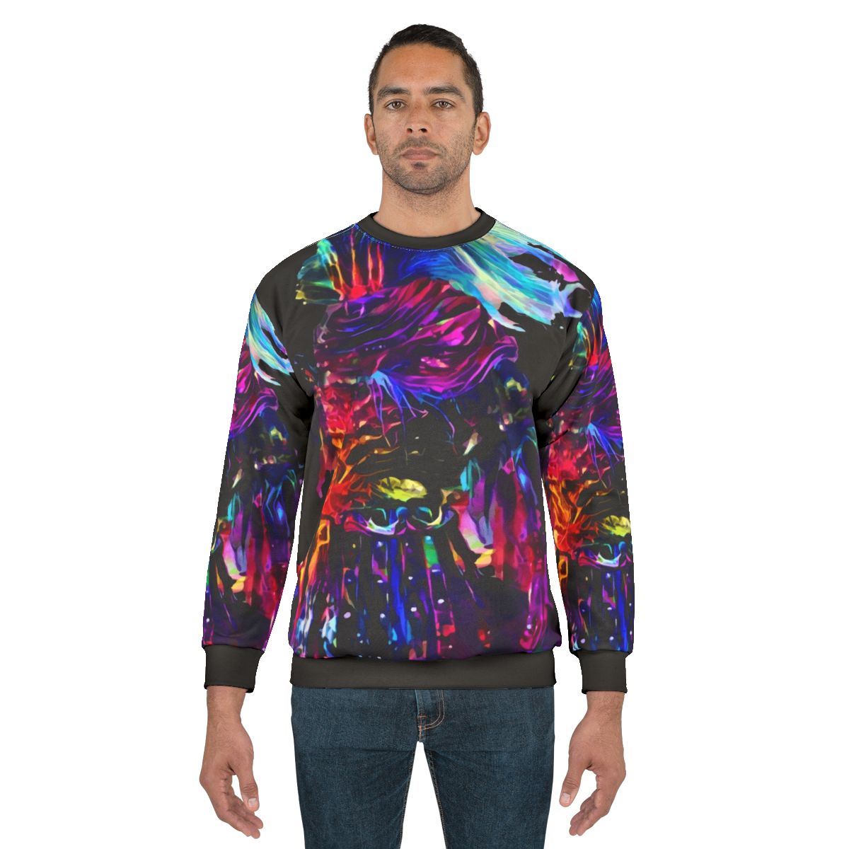 Synthwave King Dark Fantasy Gaming Sweatshirt