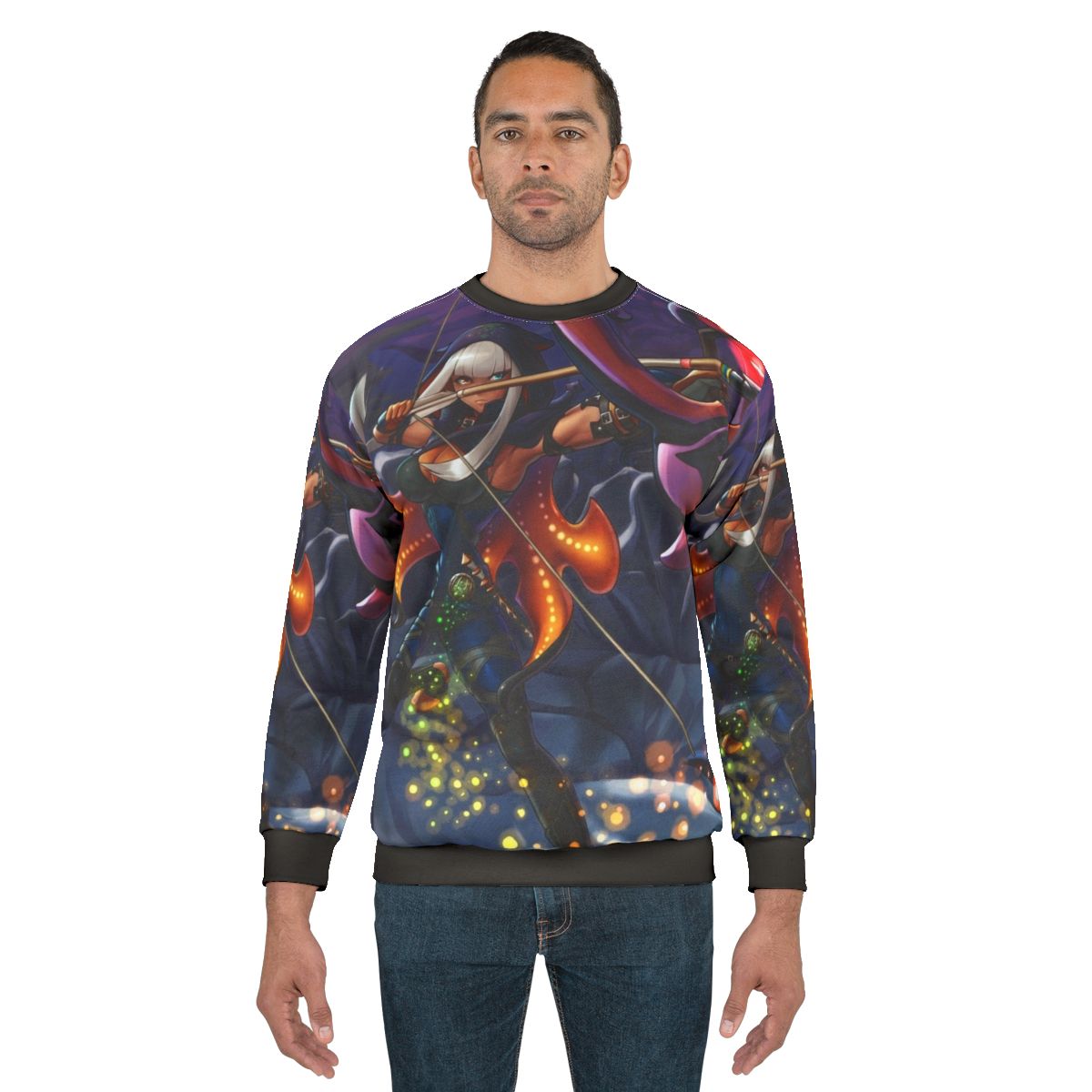 Namielle Archer Sweatshirt featuring a cute anime girl character