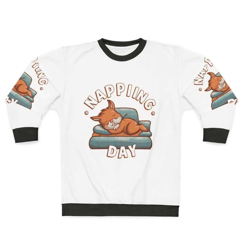 Napping day sweatshirt with text "Sleep Is My Hobby"