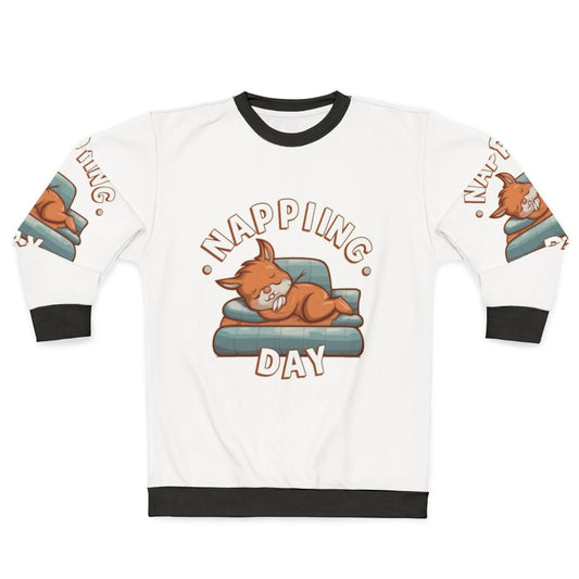 Napping day sweatshirt with text "Sleep Is My Hobby"
