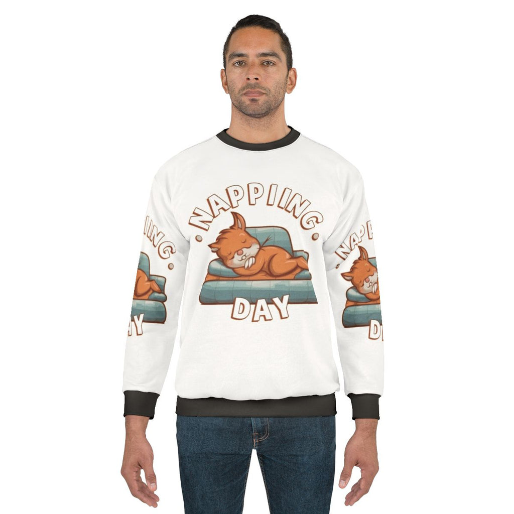 Napping day sweatshirt with text "Sleep Is My Hobby"