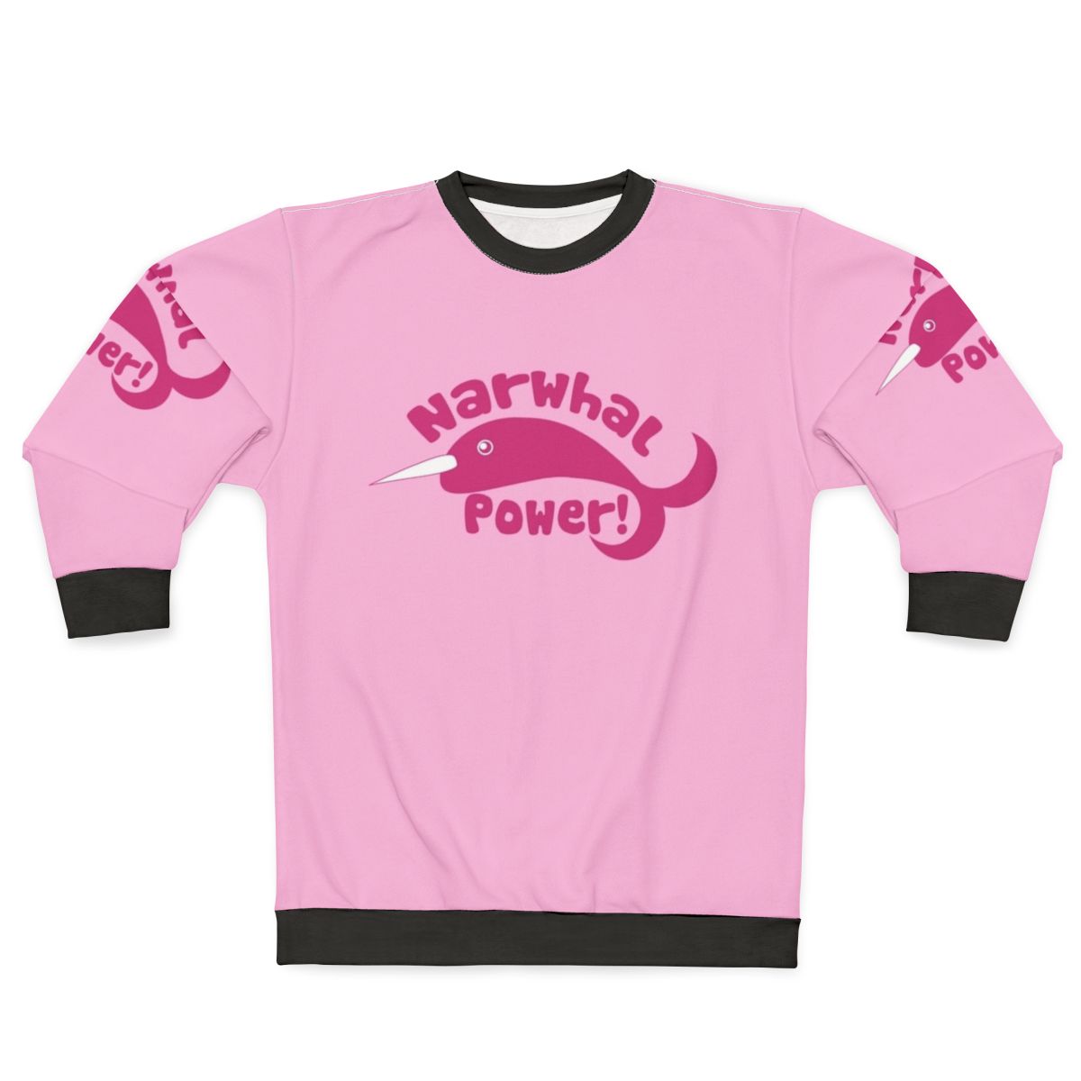 Narwhal Power Sweatshirt with Cute and Retro Design