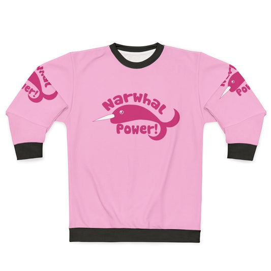 Narwhal Power Sweatshirt with Cute and Retro Design