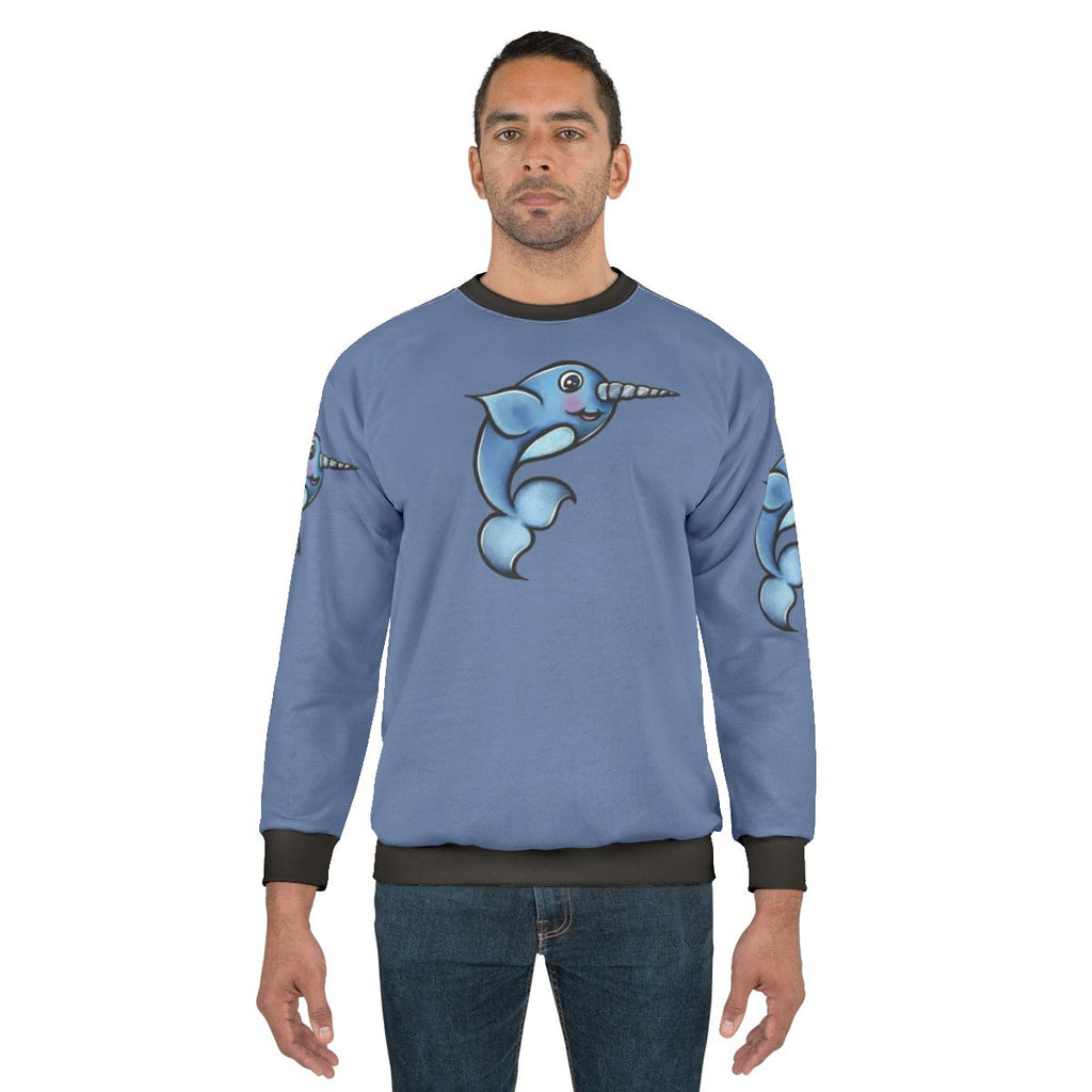 Narwhal Sweatshirt with Cute Arctic Animal Design