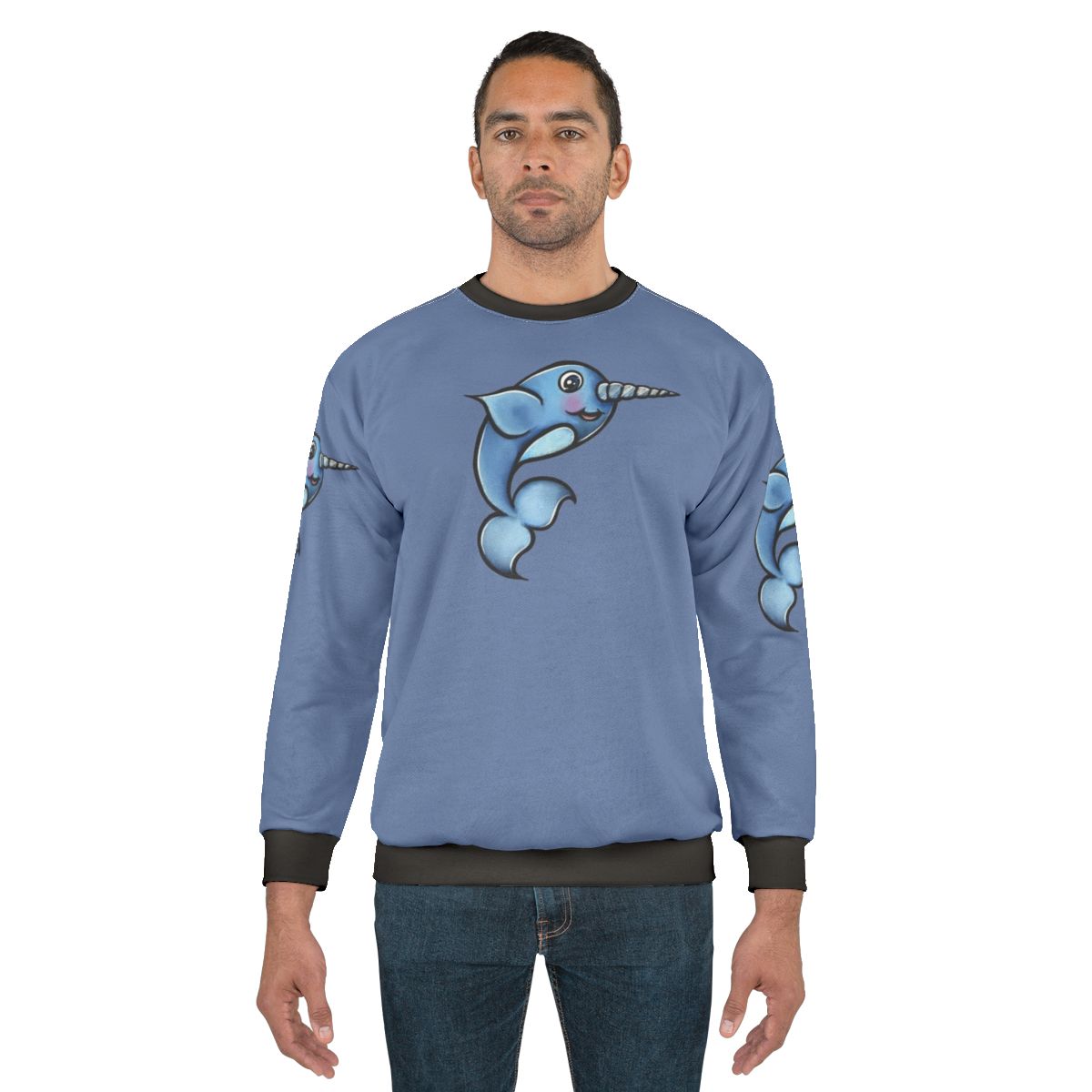 Narwhal Sweatshirt with Cute Arctic Animal Design