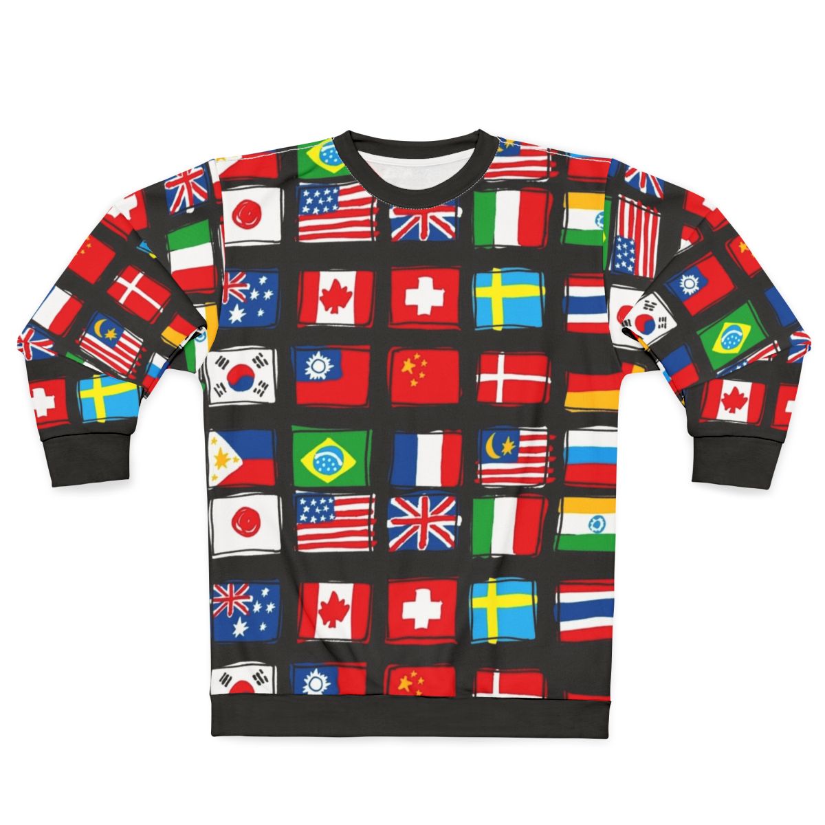 World flag sweatshirt