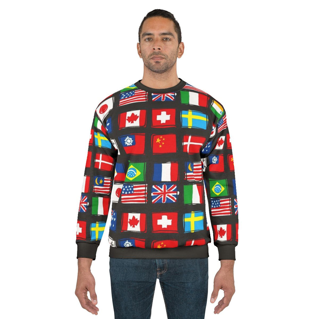World flag sweatshirt