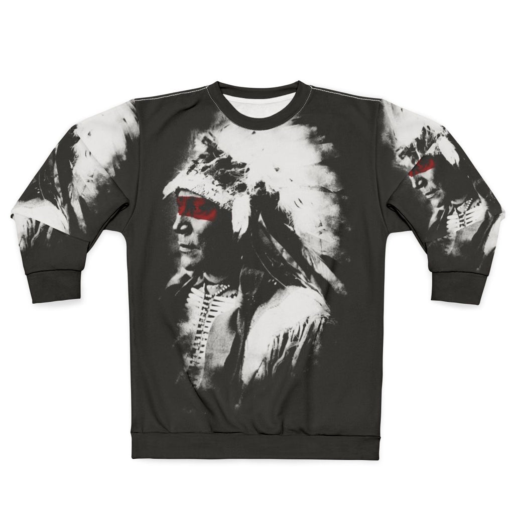Native American sweatshirt with tribal design