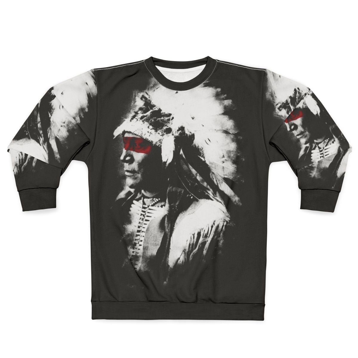 Native American sweatshirt with tribal design