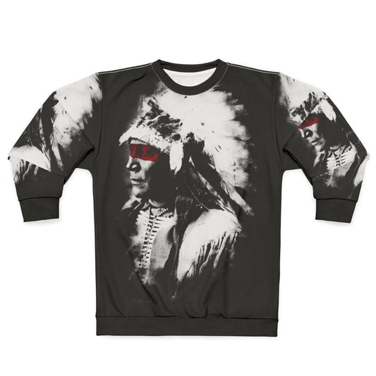 Native American sweatshirt with tribal design