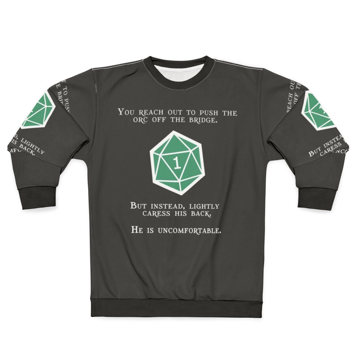 Natural 1 Orc Dungeons and Dragons Sweatshirt