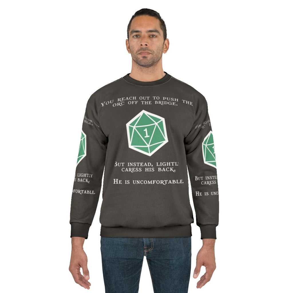 Natural 1 Orc Dungeons and Dragons Sweatshirt