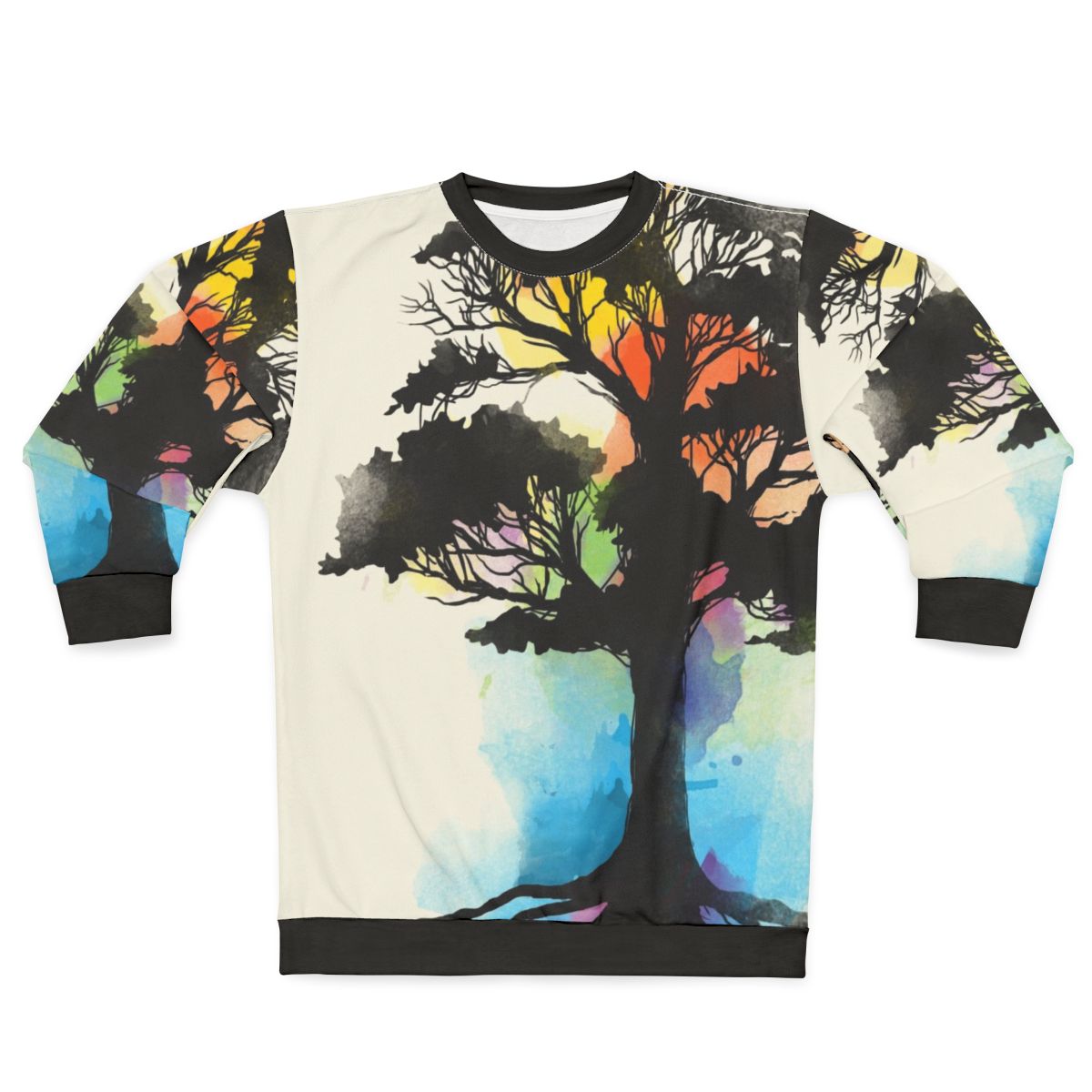 Natural Source Watercolor Sweatshirt with nature-inspired design