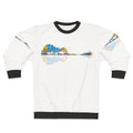 Colorful watercolor nature guitar sweatshirt