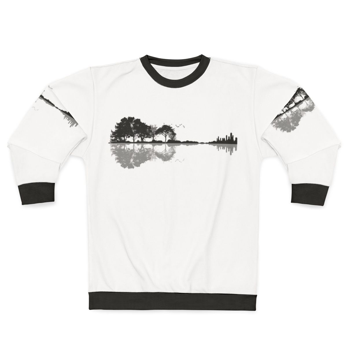 Minimalist Nature Guitar Sweatshirt
