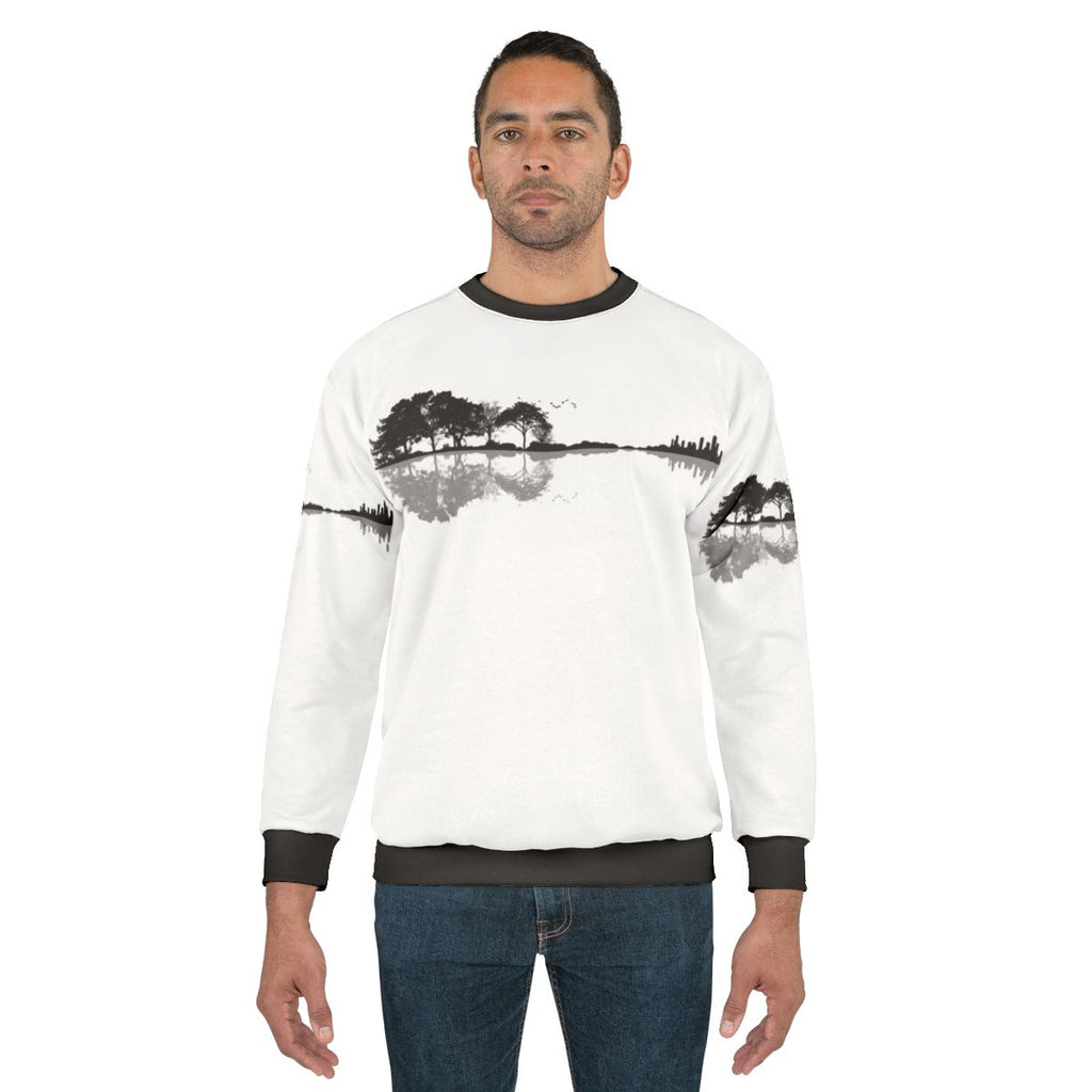 Minimalist Nature Guitar Sweatshirt