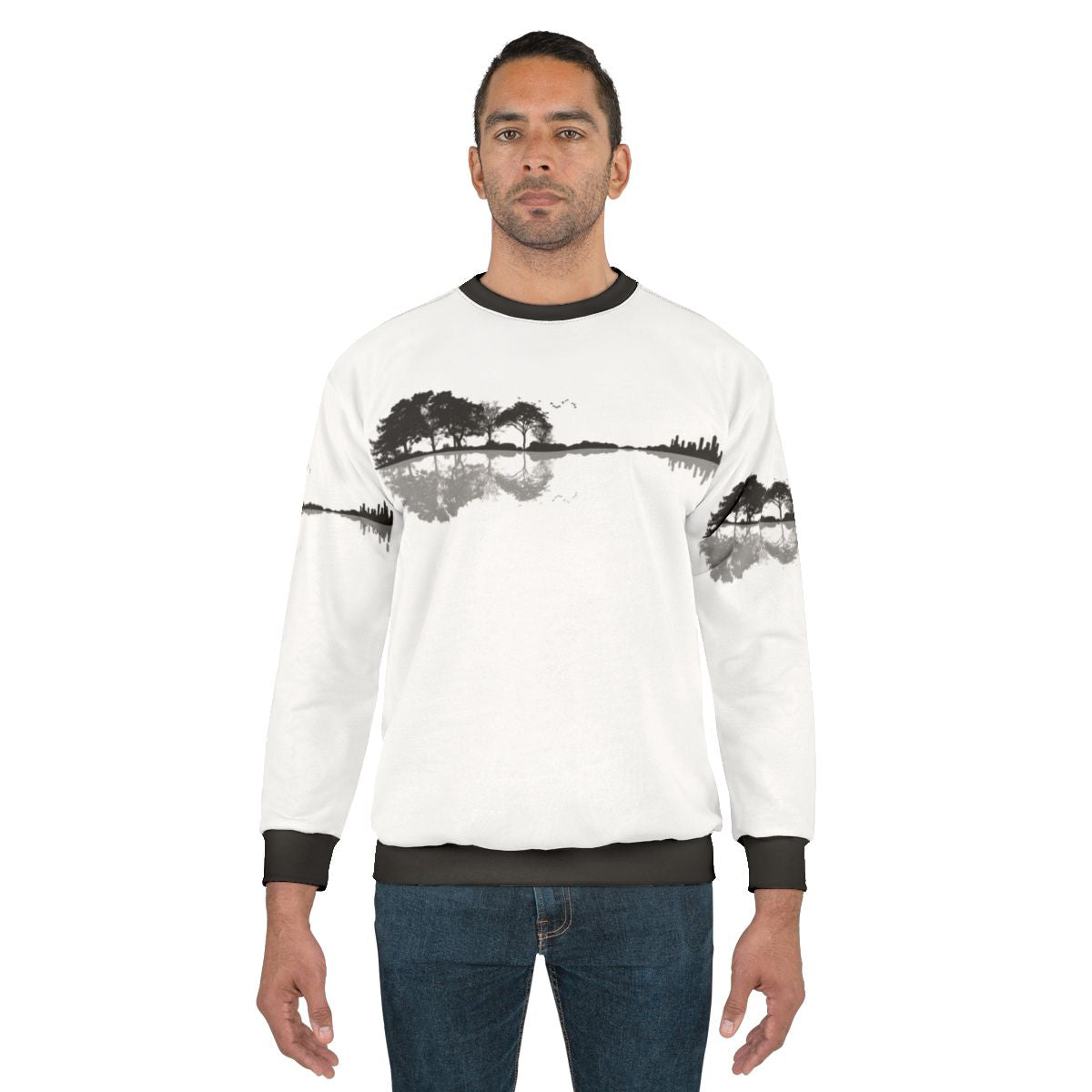 Minimalist Nature Guitar Sweatshirt