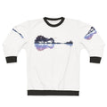 Nature Guitar Sweatshirt with Artistic Landscape Design