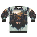 Bison sweatshirt featuring a nature-inspired design
