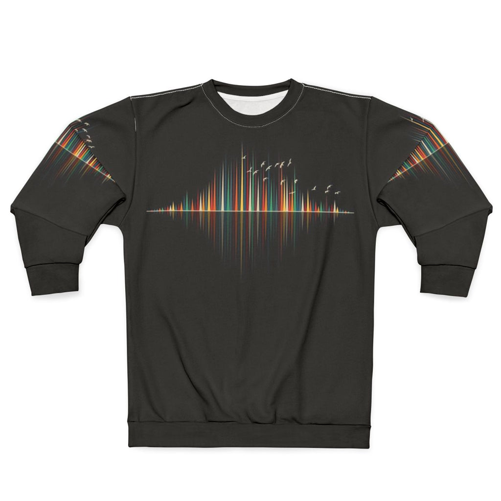 Nature sound wave geometric vibrations sweatshirt