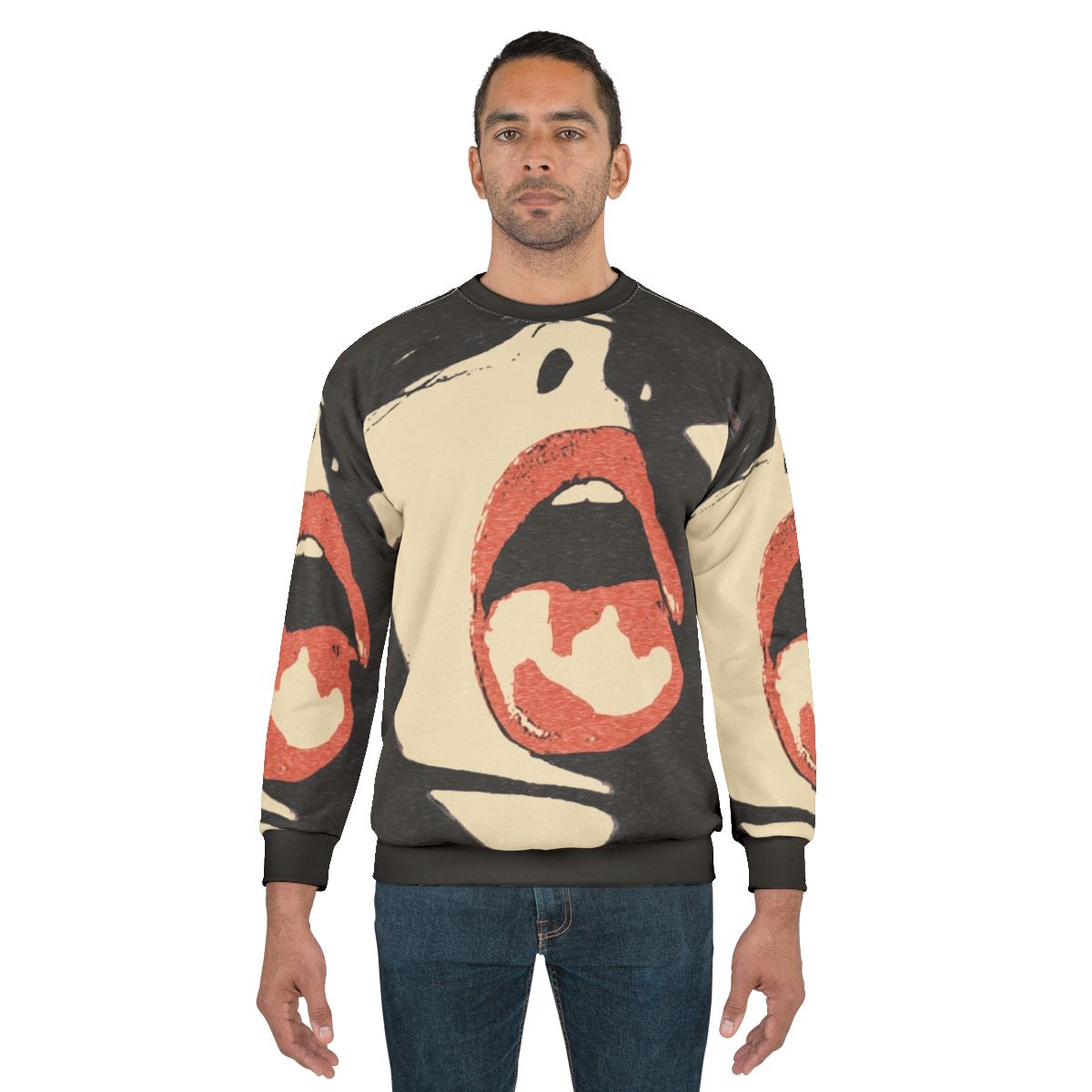 Naughty in the Dark Sweatshirt featuring an erotic art graphic