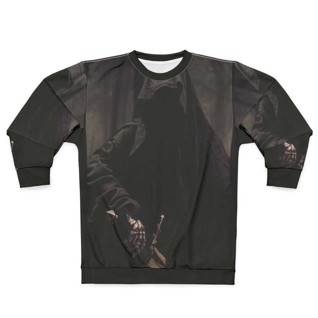 Nazgul Sweatshirt featuring a ghostly dark figure from the Lord of the Rings