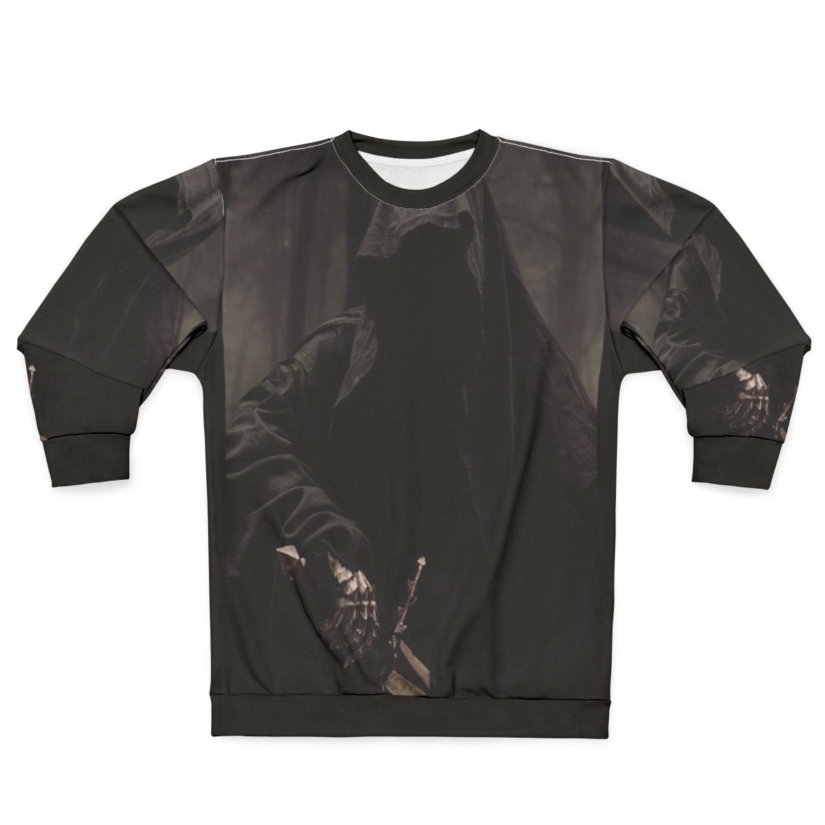 Nazgul Sweatshirt featuring a ghostly dark figure from the Lord of the Rings