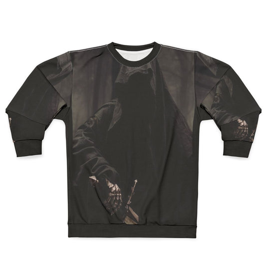 Nazgul Sweatshirt featuring a ghostly dark figure from the Lord of the Rings
