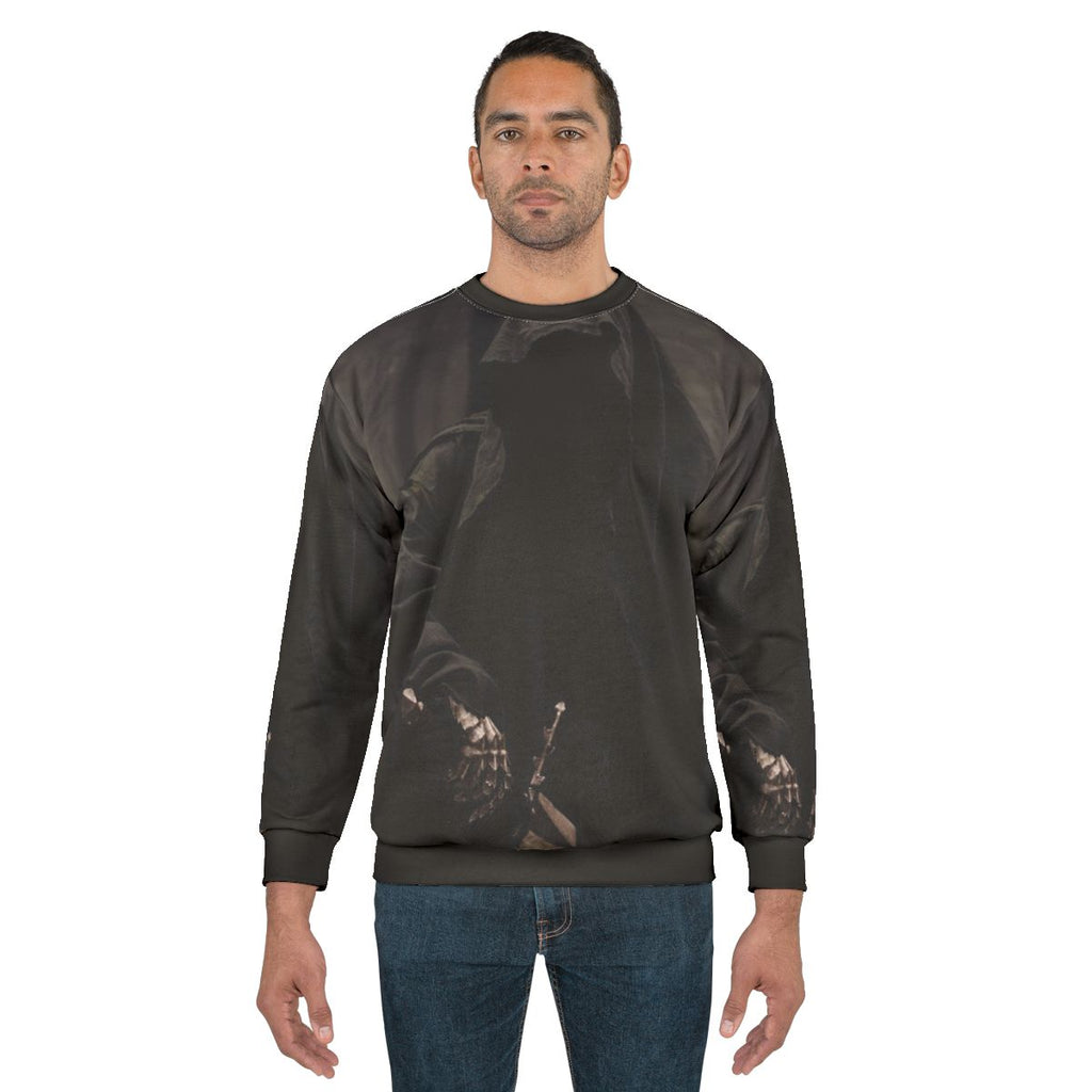 Nazgul Sweatshirt featuring a ghostly dark figure from the Lord of the Rings