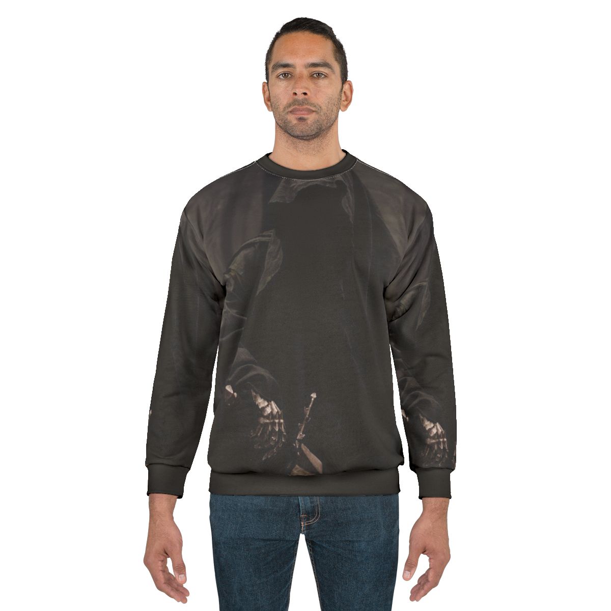 Nazgul Sweatshirt featuring a ghostly dark figure from the Lord of the Rings