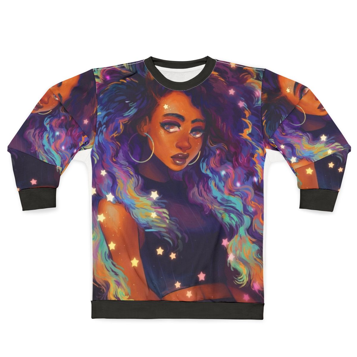 Nebula Sweatshirt with Cosmic Galaxy Design