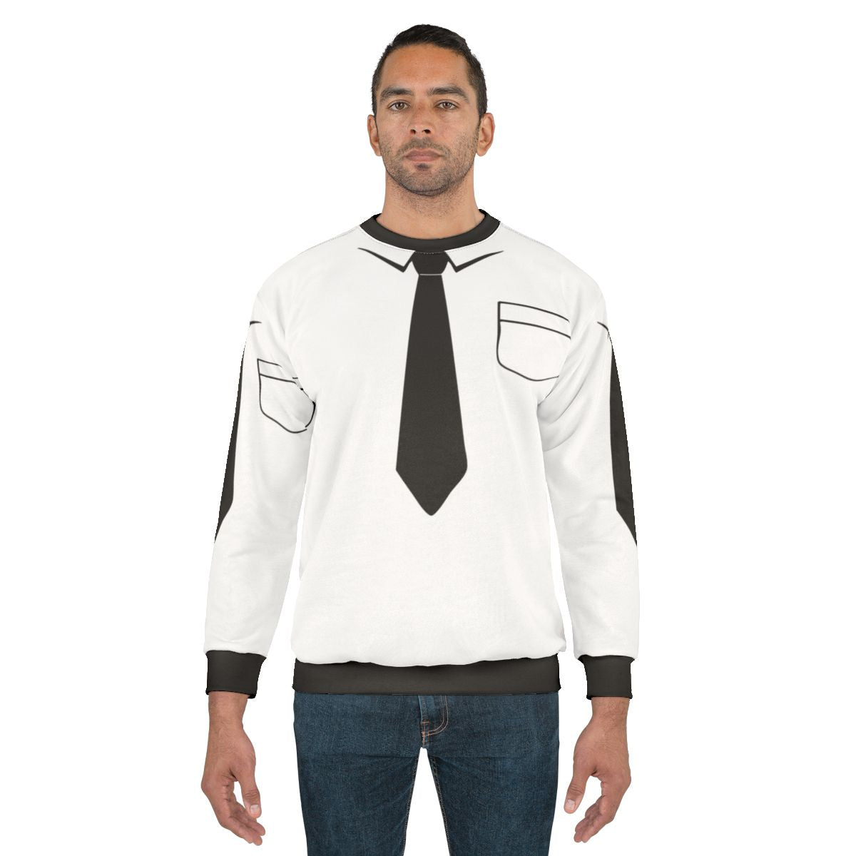 Necktie Sweatshirt - Formal and Funny Fashion