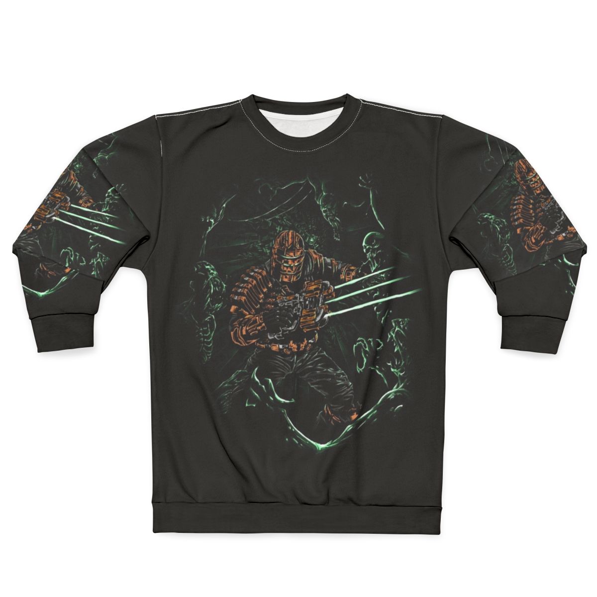 Necro Nightmare Sweatshirt with Cosmic Horror and Sci-Fi Gaming Designs
