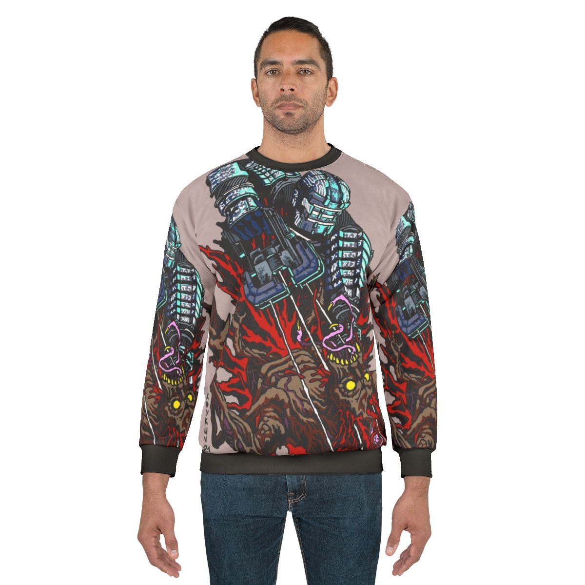 Necro Space Survival Horror Video Game Sweatshirt