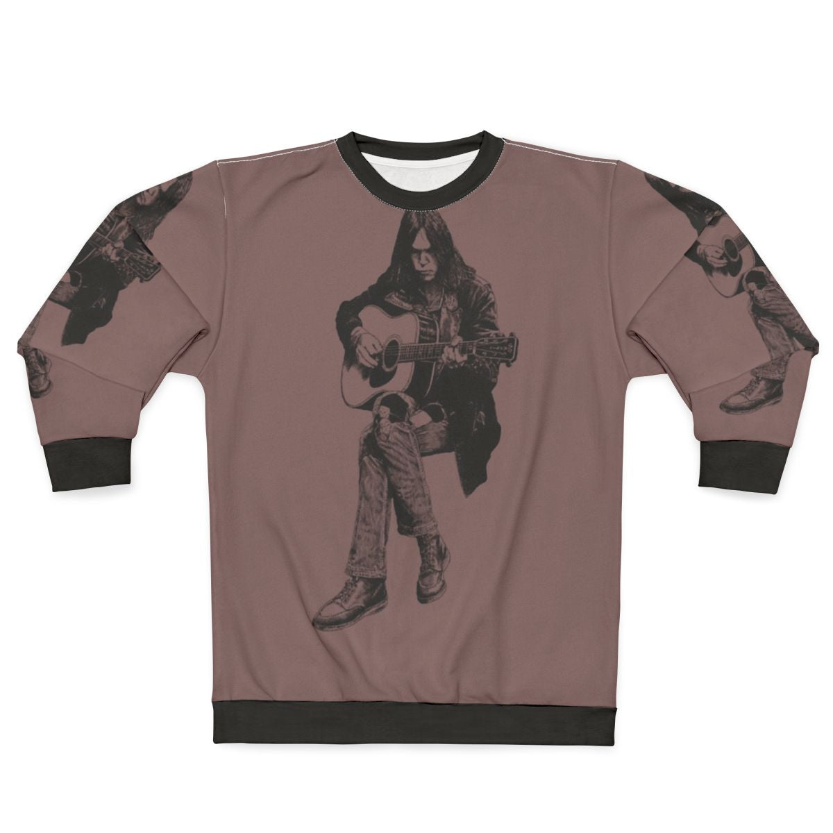 Neil Young Sweatshirt with Image of the Legendary Singer-Songwriter