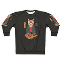 Neko Sushi Bar Sweatshirt featuring a cute cat with sushi elements