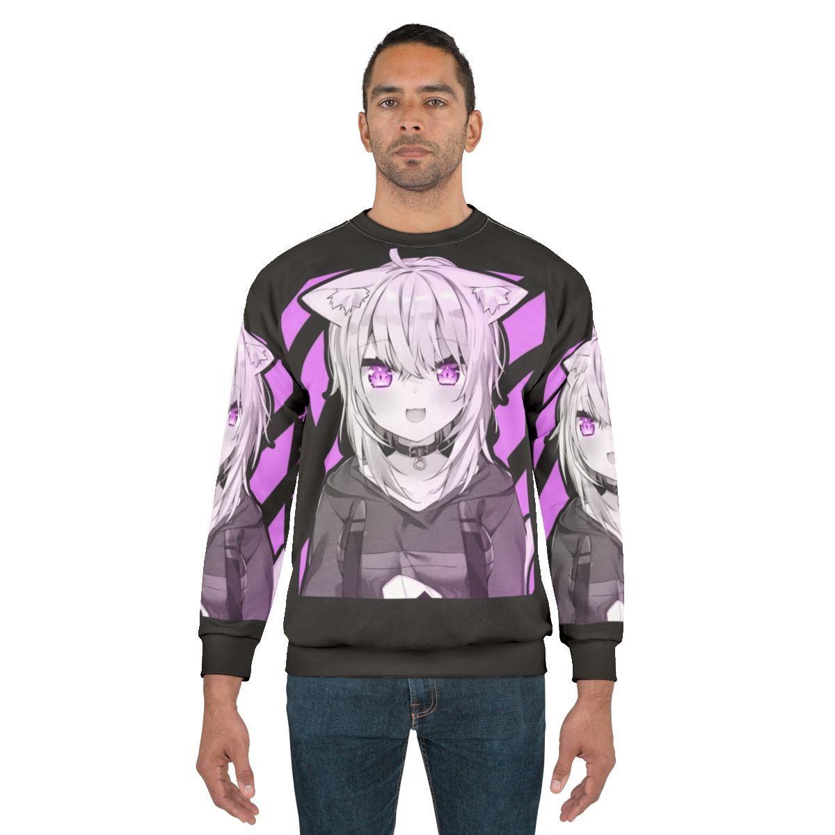 Nekomata Okayu Design Anime Sweatshirt