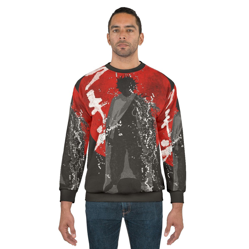 Neo Tokyo Storm Sweatshirt featuring Akira cyberpunk inspired graphic design