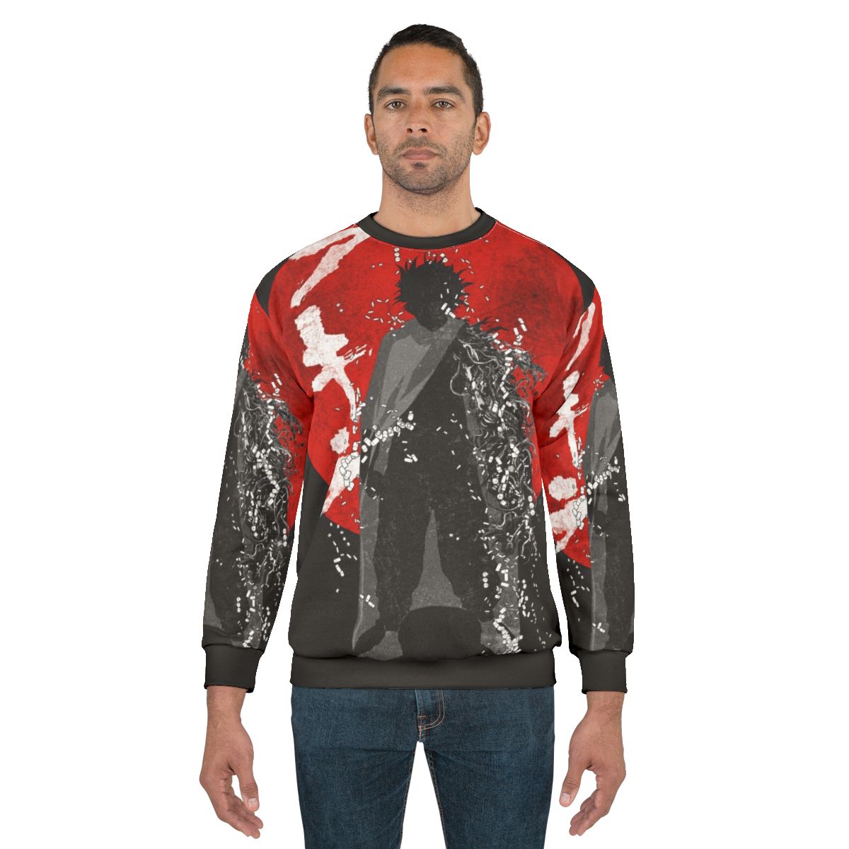 Neo Tokyo Storm Sweatshirt featuring Akira cyberpunk inspired graphic design