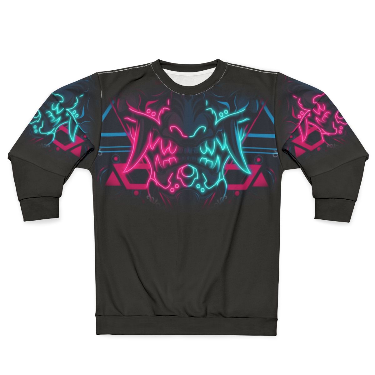Neo Yokai Japanese anime inspired neon sweatshirt