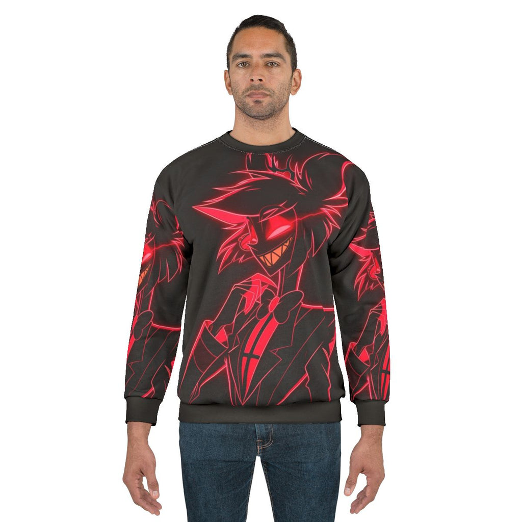 Neon Alastor Sweatshirt - Hazbin Hotel Radio Demon Clothing